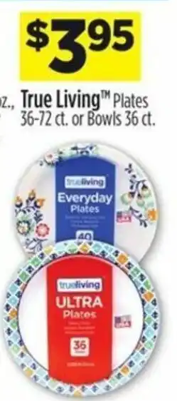Dollar General True Living Plates offer