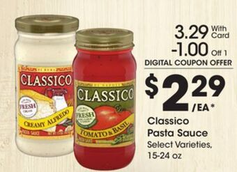 Kroger Classico pasta sauce offer