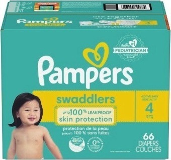 Kroger Pampers swaddlers or baby dry diapers offer