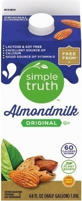 Kroger Simple truth almondmilk offer