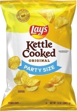 Kroger Lay's party size potato or kettle cooked potato chips offer