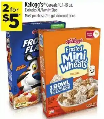 Dollar General Kellogg's Cereals offer