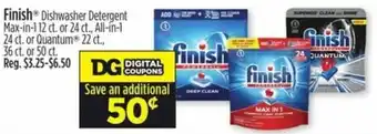 Dollar General Finish Dishwasher Detergent offer