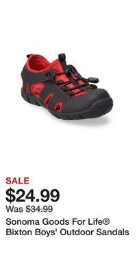 Kohl's Sonoma goods for life® bixton boys' outdoor sandals offer
