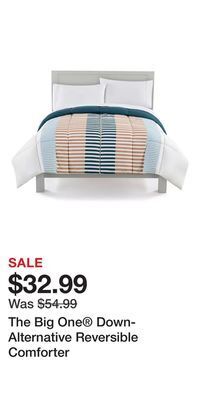 Kohl's The big one® down-alternative reversible comforter offer