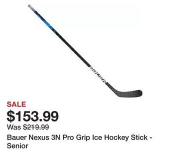 Dick's Sporting Goods Bauer nexus 3n pro grip ice hockey stick - senior offer
