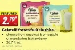 Lidl Gelatelli Frozen Fruit Slushies offer