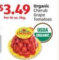 Aldi Organic Cherub Grape Tomatoes offer
