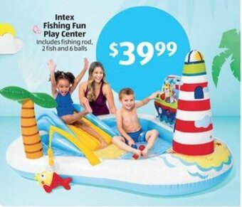 Aldi Intex Fishing Fun Play Center Includes fishing rod. 2 fish and 6 balls offer