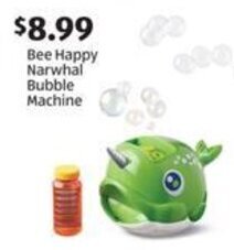 Aldi Bee Happy Narwhal Bubble Machine offer