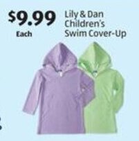 Aldi Lily & Dan Children's Swim Cover-Up offer
