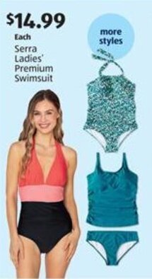 Aldi Serra Ladies Premium Swimsuit offer