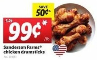 Lidl Sanderson Farms Chicken Drumsticks offer