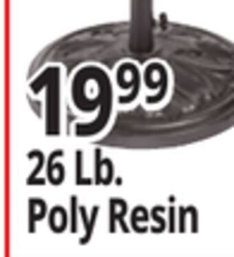 Ocean State Job Lot Polyresin umbrella base, 26 lbs offer
