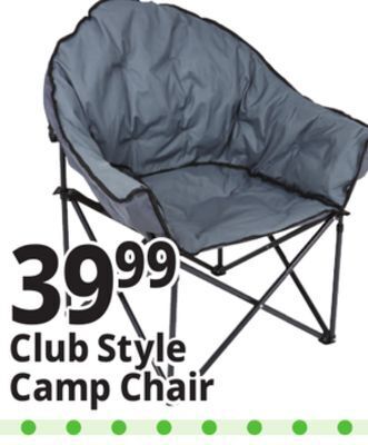 Ocean State Job Lot Folding club style camp chair offer