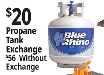 Ocean State Job Lot Blue rhino propane tank no-exchange offer