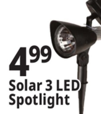Ocean State Job Lot Solar 3 led spotlight offer