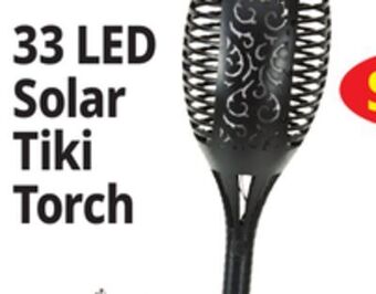 Ocean State Job Lot Led solar powered flickering flame tiki torch light offer