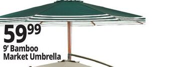 Ocean State Job Lot 9' bamboo market umbrella offer