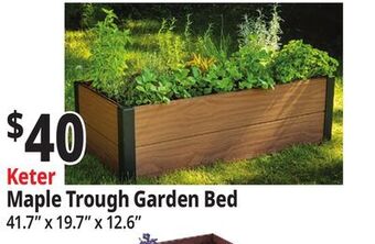 Ocean State Job Lot Keter maple trough garden bed offer