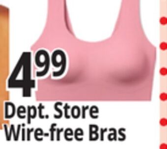 Ocean State Job Lot Dept. store wire-free bras offer