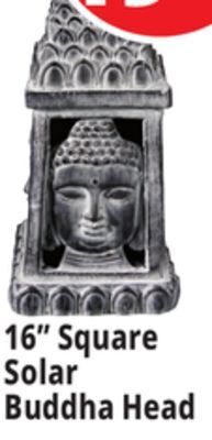 Ocean State Job Lot 16 square solar buddha head offer