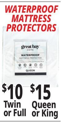 Ocean State Job Lot Mattress protectors offer