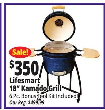 Ocean State Job Lot Lifesmart 19 kamado ceramic charcoal grill offer