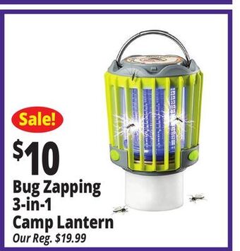 Ocean State Job Lot Bug-zapping 3-in-1 camp lantern offer