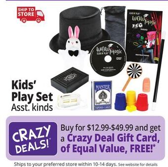 Ocean State Job Lot Kids play sets offer