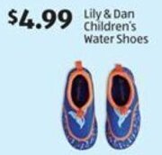 Aldi Lily & Dan Children's Water Shoes offer