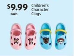 Aldi Children's Character Clogs offer