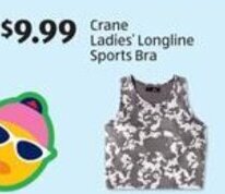 Aldi Crane Ladies' Longline Sports Bra offer