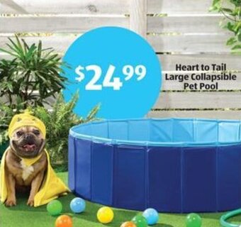 Aldi Heart to Tail Large Collapsible Pet Pool offer
