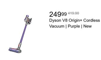 Walmart Dyson V8 Origin+ Cordless Vacuum | Purple | New offer