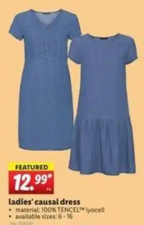 Lidl Ladies' Casual Dress offer