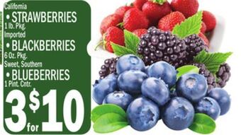 C Town • strawberries • 1 lb. pkg. offer