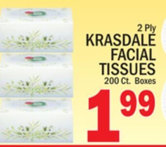 C Town Krasdale facial tissues offer