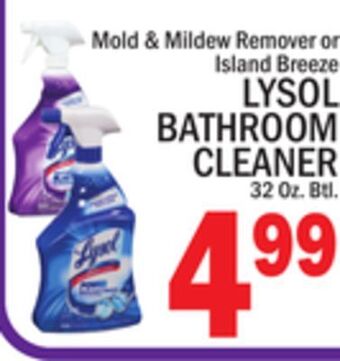 C Town Lysol bathroom cleaner offer