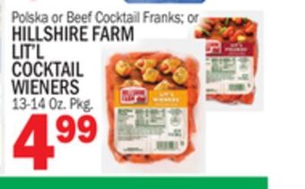 C Town Hillshire farm lit'l cocktail wieners offer