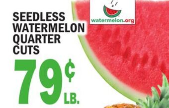 C Town Seedless watermelon quarter cuts offer