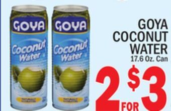 C Town Goya coconut water offer