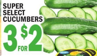 C Town Super select cucumbers offer