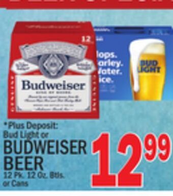 C Town Budweiser beer offer