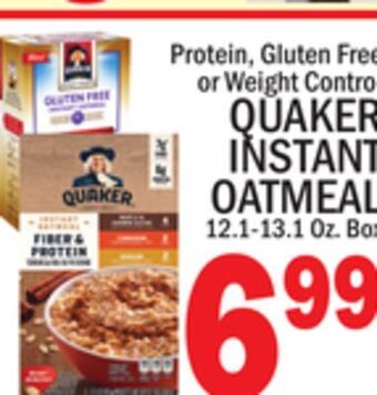 C Town Quaker instant oatmeal offer