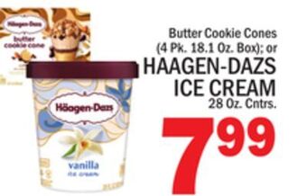 C Town Haagen-dazs ice cream 28 oz. cntrs offer