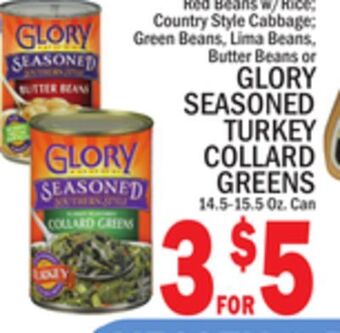 C Town Glory seasoned turkey collard greens offer