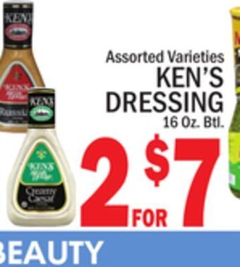 C Town Ken's dressing offer