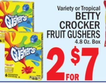 C Town Betty crocker fruit gushers offer