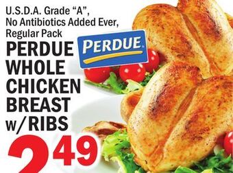 C Town Perdue whole chicken breast ww/ribs offer